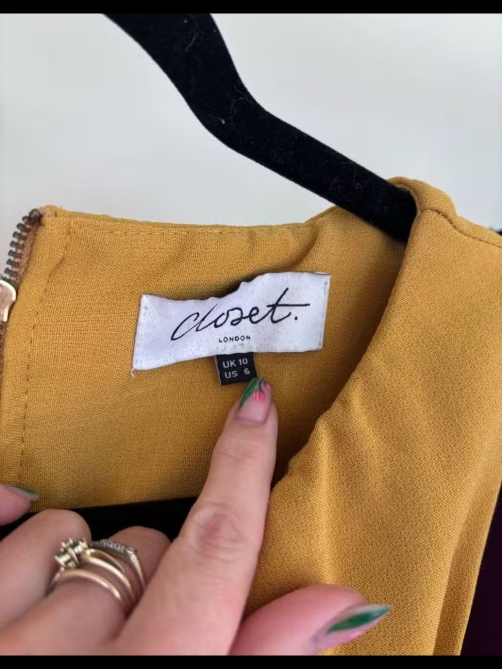 Closet Mustard Sleeveless Fit & Flare Mini Dress - Women - Picture 2 of 3